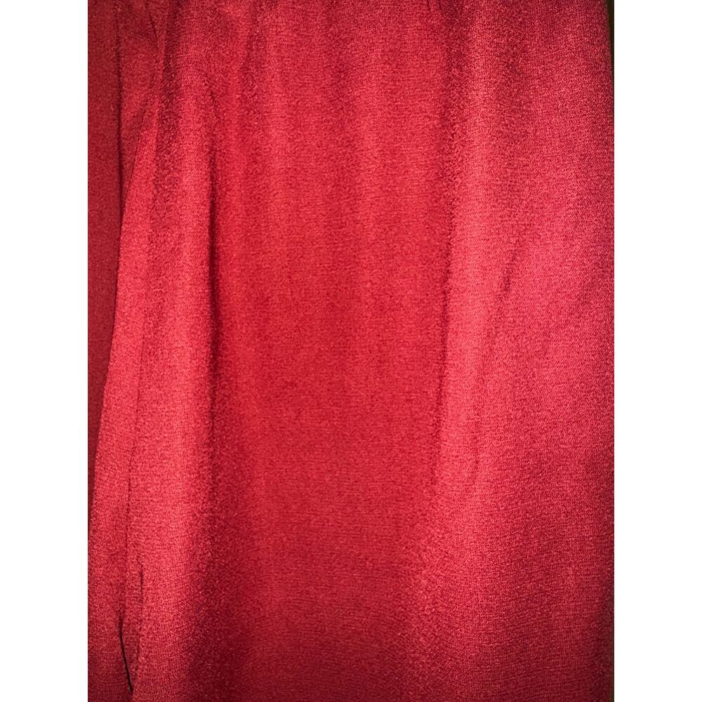 LULU'S‎ Everyday I'm Rufflin' Rust Red Cropped Ruffle Hem Pants size Small - Picture 7 of 8